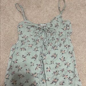 Floral Green Women's Top
